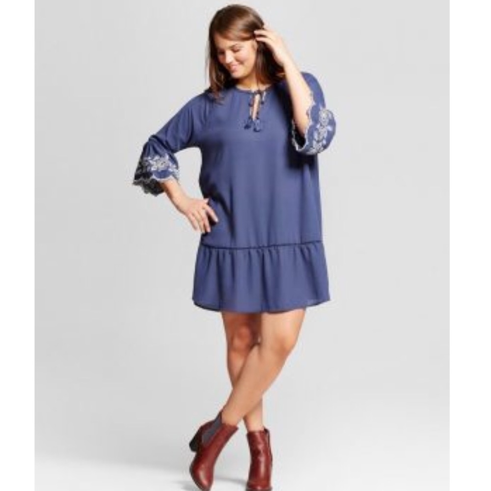 Plus Size | Dusty Blue Dress